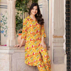 Women Viscose Rayon Kurta Pant Set